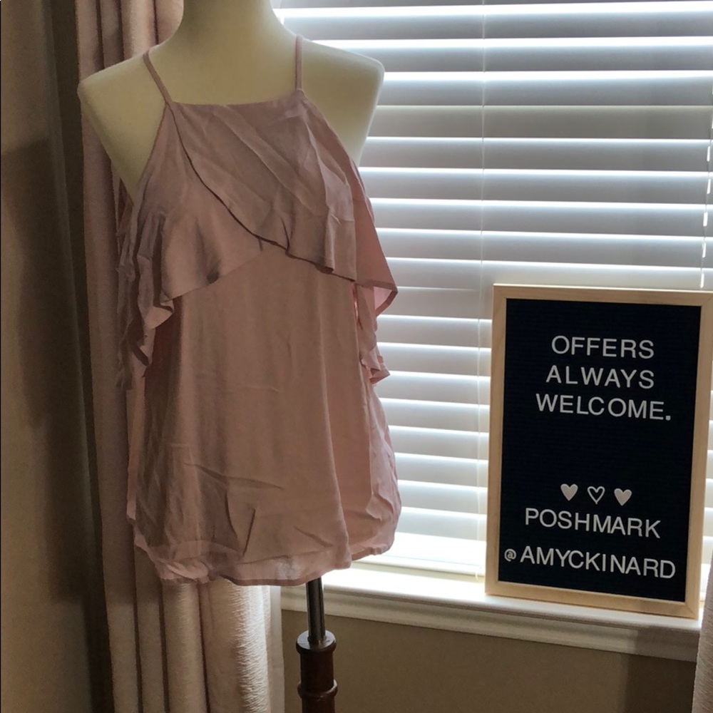 Blue Rain Cold Shoulder Blouse